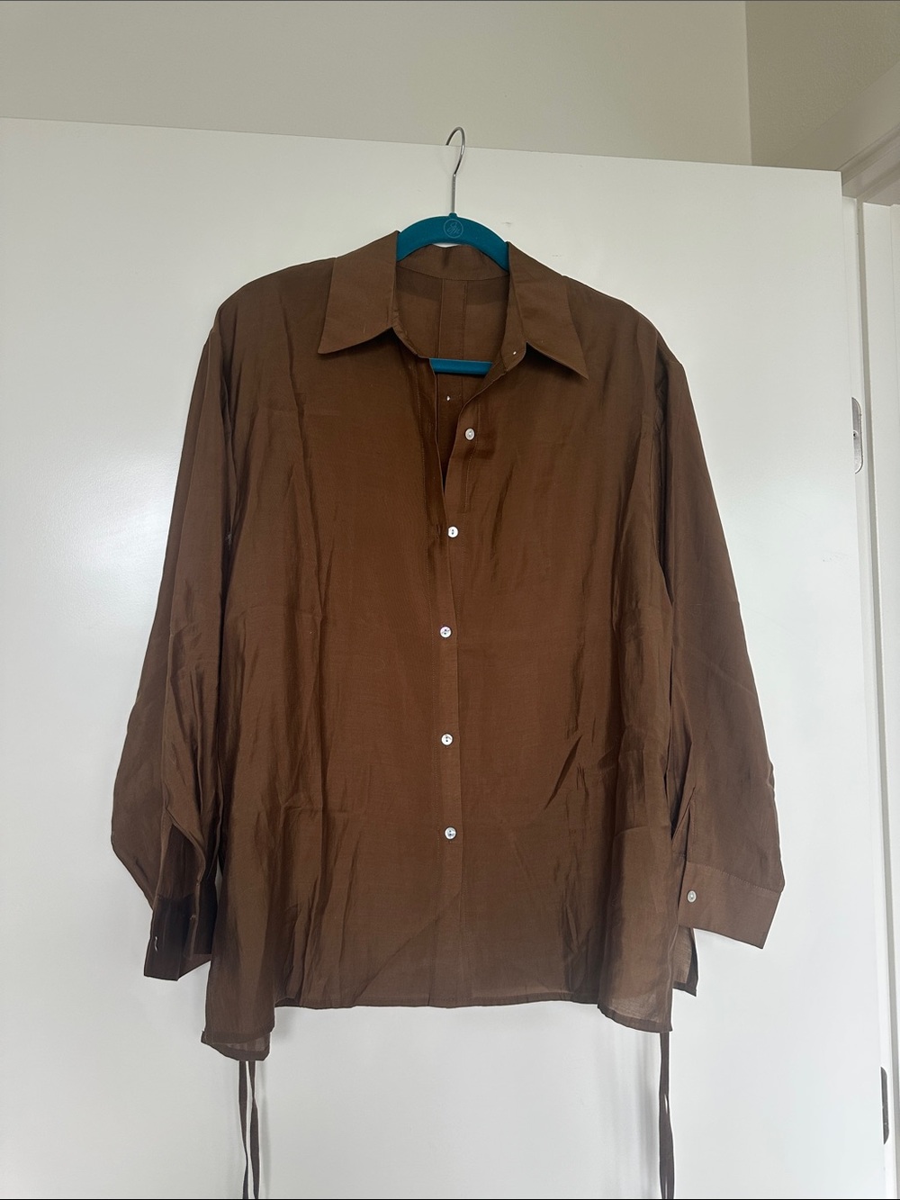 Classic Brown Button-Down Shirt